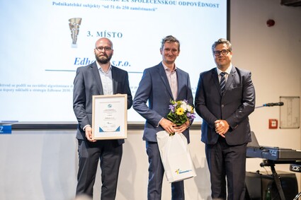 Edhouse získal ocenění v soutěži Cena hejtmana Olomouckého kraje za společenskou odpovědnost