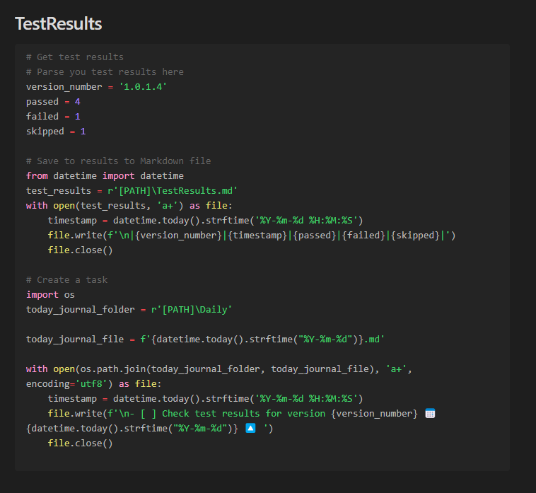 Automatizace v Obsidianu