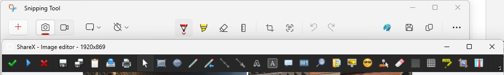 Snipping Tool vs ShareX